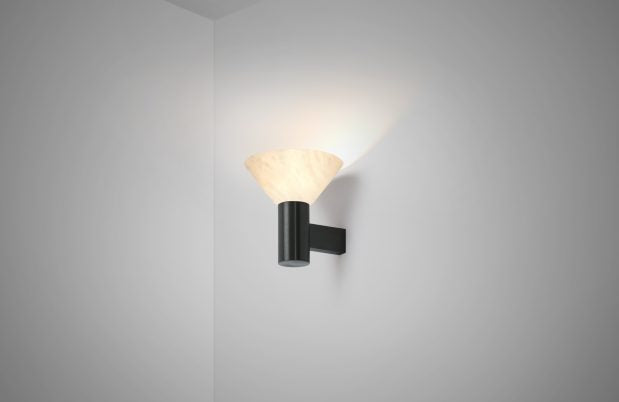 CTO Lighting Torres - DALI-A Wall Light bronze with honed alabaster