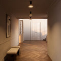 CTO Lighting Torres Short - Flush Mounted - DALI-A Pendant Light antique bronze with honed alabaster