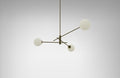 CTO Lighting Trevi Small Pendant Light antique bronze with matt opal glass