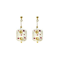 Stars Baroque Pearl Drop earrings - White Pearl
