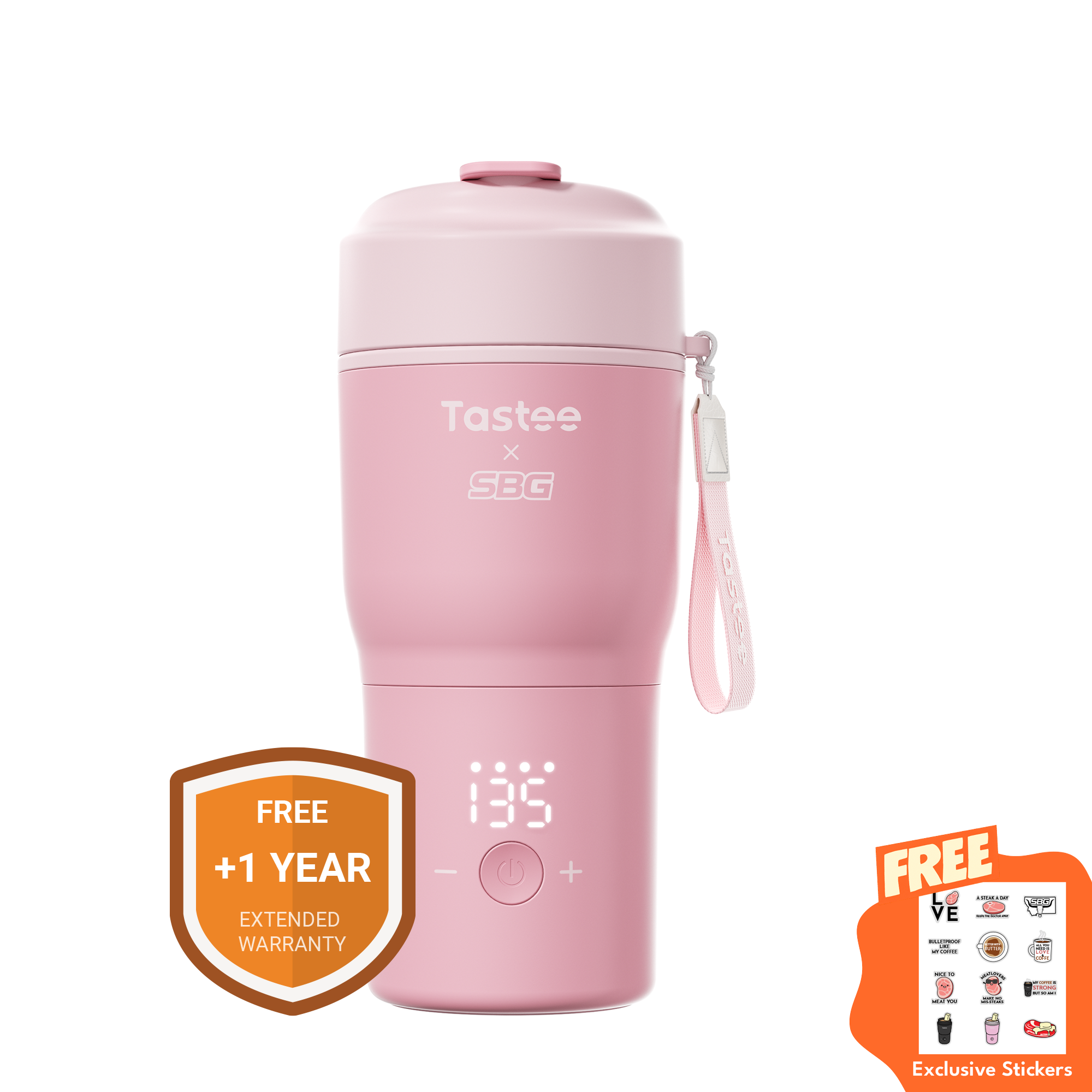 Tastee Travel Coffee Mug (Tastee x SBG) - Pink