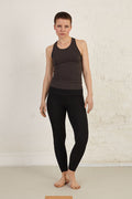 Racerback Organic Cotton Jersey Tank Top - S / Dark Grey