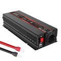 DATOUBOSS 1200W Pure Sine Wave Inverter 12V to 230V AC, 2500W Peak, USB Port, LED Display, EU Socket for Outdoor Work, Travel & Emergency Power Supply