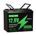 DATOUBOSS 12V 100Ah LiFePO4 Battery with 100A BMS  Deep Cycle Battery for Car Home Solar System - 2 Packs (2.56 kWh)
