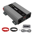 DATOUBOSS 1500W Pure Sine Wave Inverter 12V to 230V AC, 3000W Peak, USB-C Port, LED Display, EU Socket, Multi-Protection System for Off-Grid, Car &
