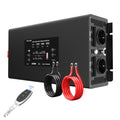DATOUBOSS 2000W Pure Sine Wave Inverter 12V to 230V AC, 4000W Peak, Remote Control, Intelligent Protection System, LCD Display, 2 EU Sockets, 3 USB,