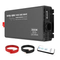 DATOUBOSS 2000W Pure Sine Wave Inverter 24V to 230V AC, 4000W Peak, LCD Display, Radio Remote Control, 1 EU Socket for Trucks, Motorhomes, Home &