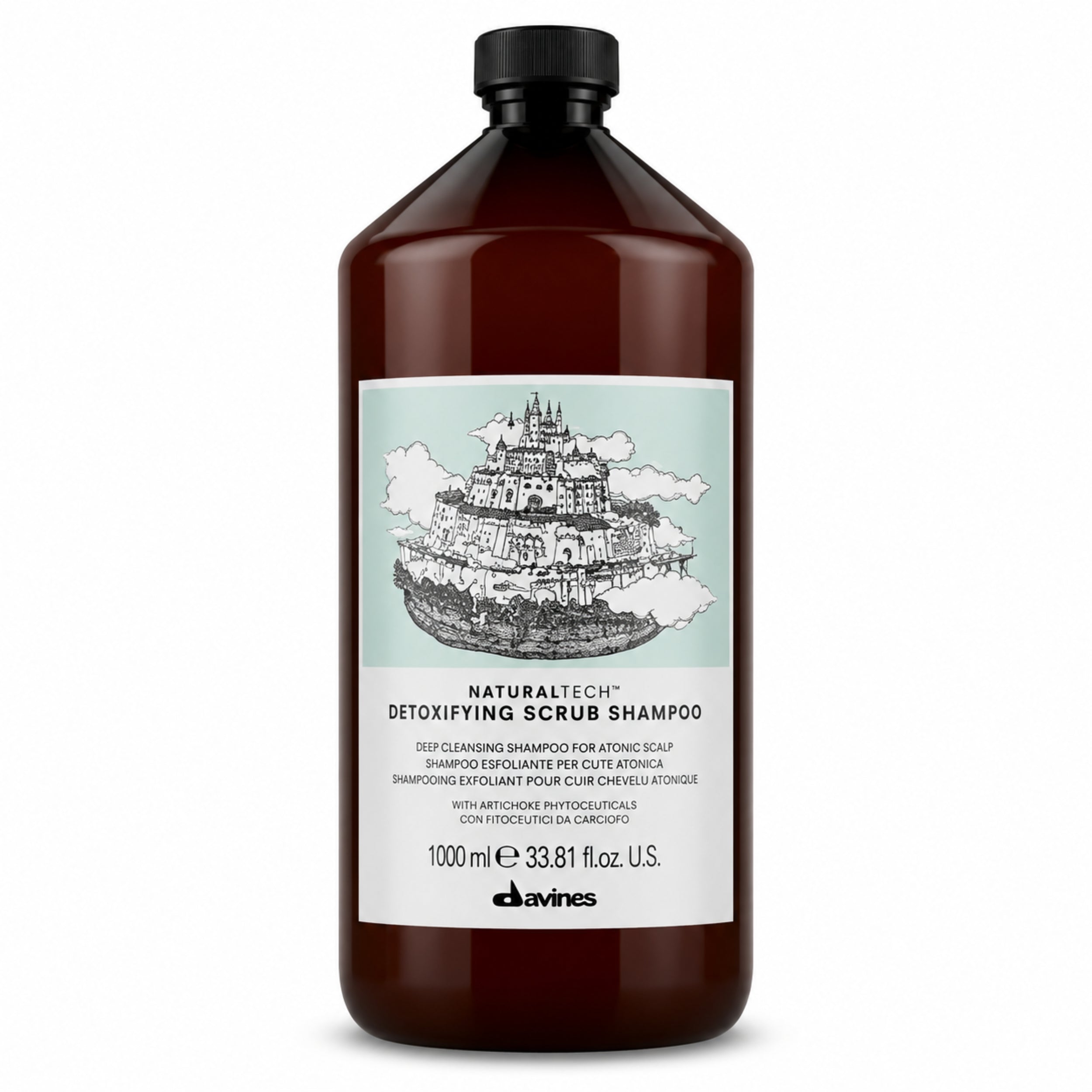 Davines Naturaltech Detoxifying Scrub Shampoo 1000ml - Per tutti i tipi di capelli