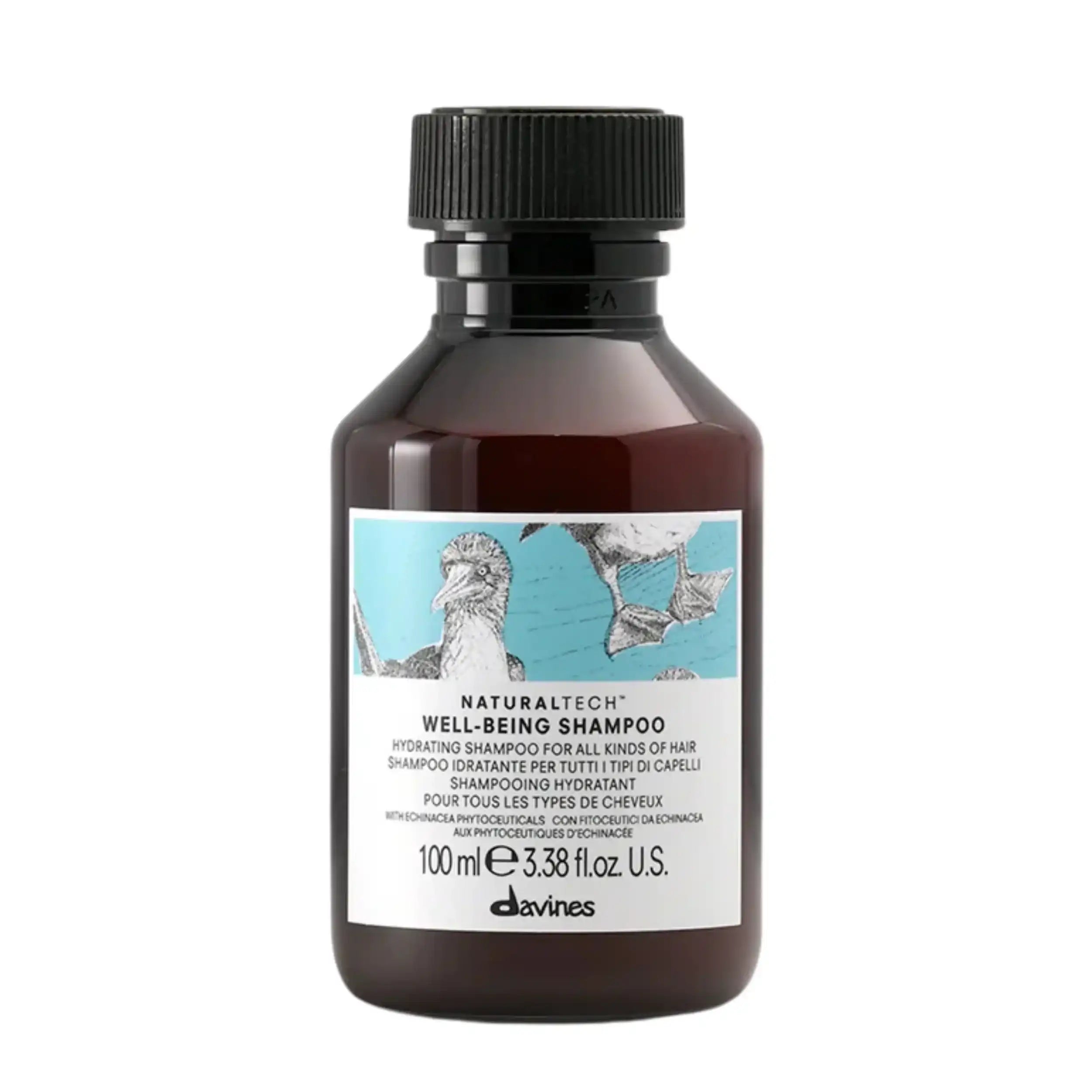Davines Wellbeing Shampoo 100ml – Idratante per Tutti i Tipi di Capelli