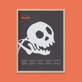 Fun Facts About Death Print - 12x16" / Natural Frame
