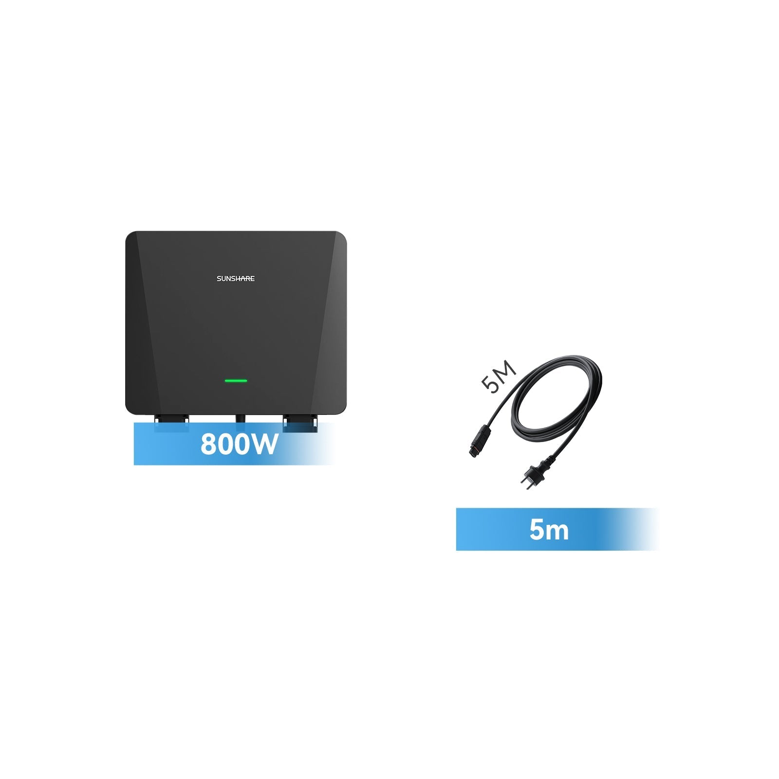 Intelligenter Mikro-Wechselrichter 800W Und AC Kabel 5M & 10M - Mikro-Wechselrichter & 5M AC Kabel