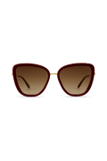 Isla - Gold/Maroon + Brown Gradient Lens