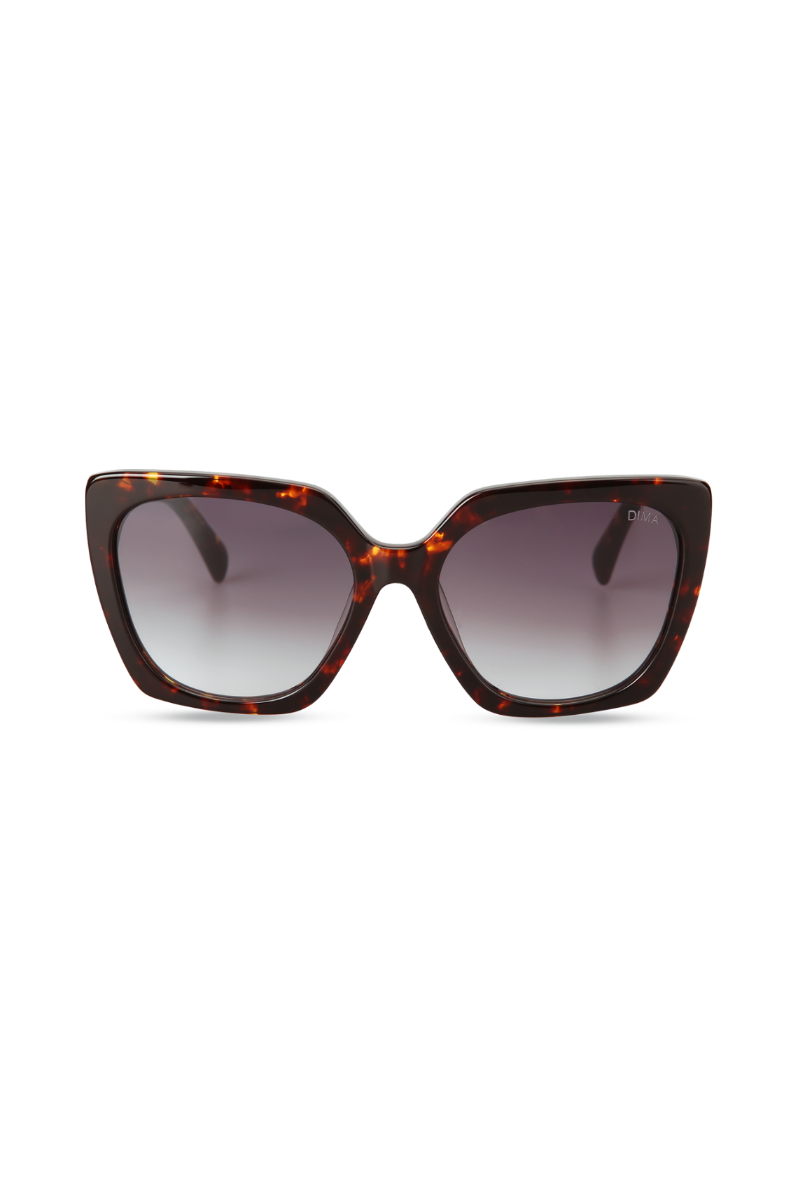 Gina - Dark Tortoise + Grey Gradient Lens