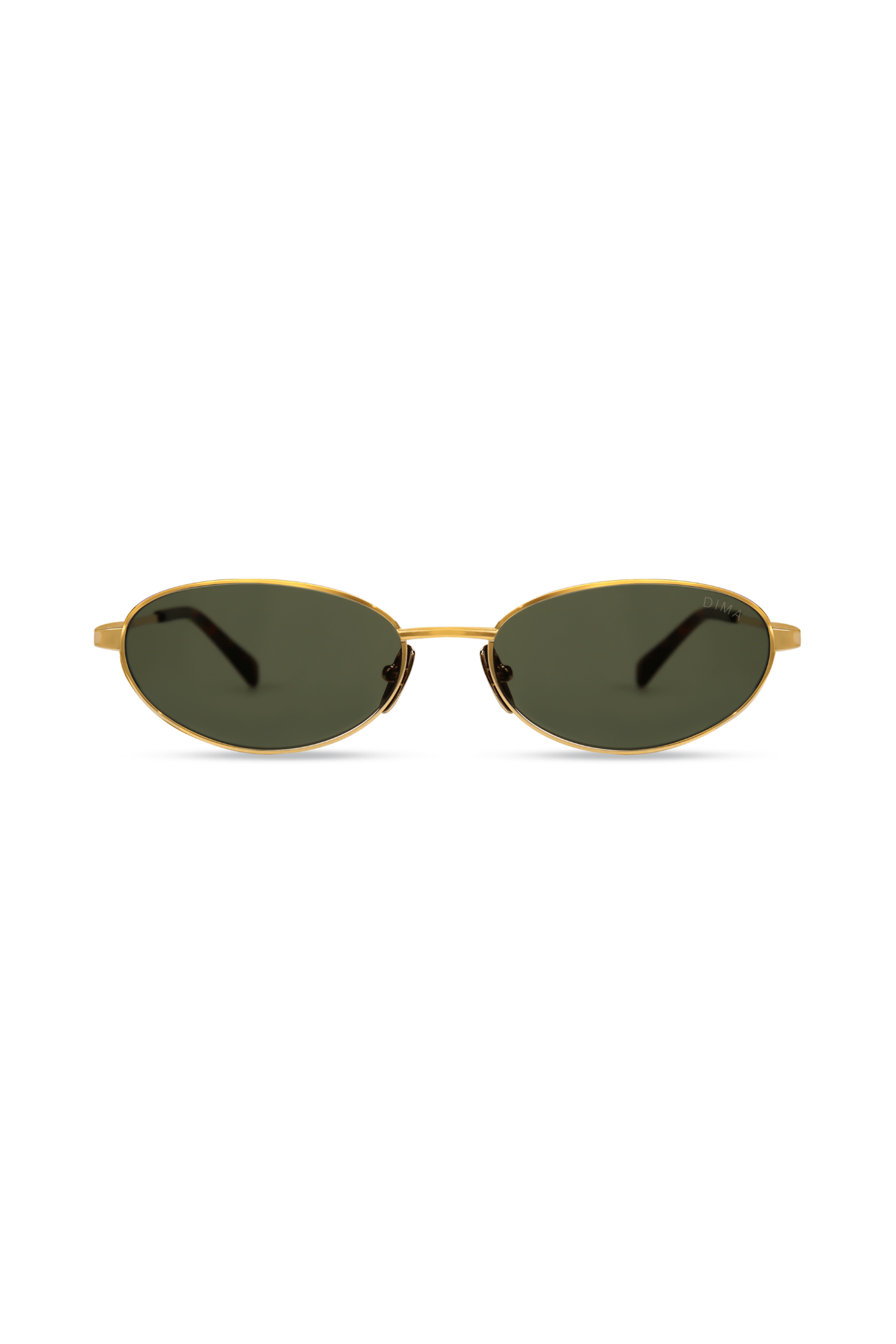 Shena - Gold/Dark Tortoise Brown + Green Lens