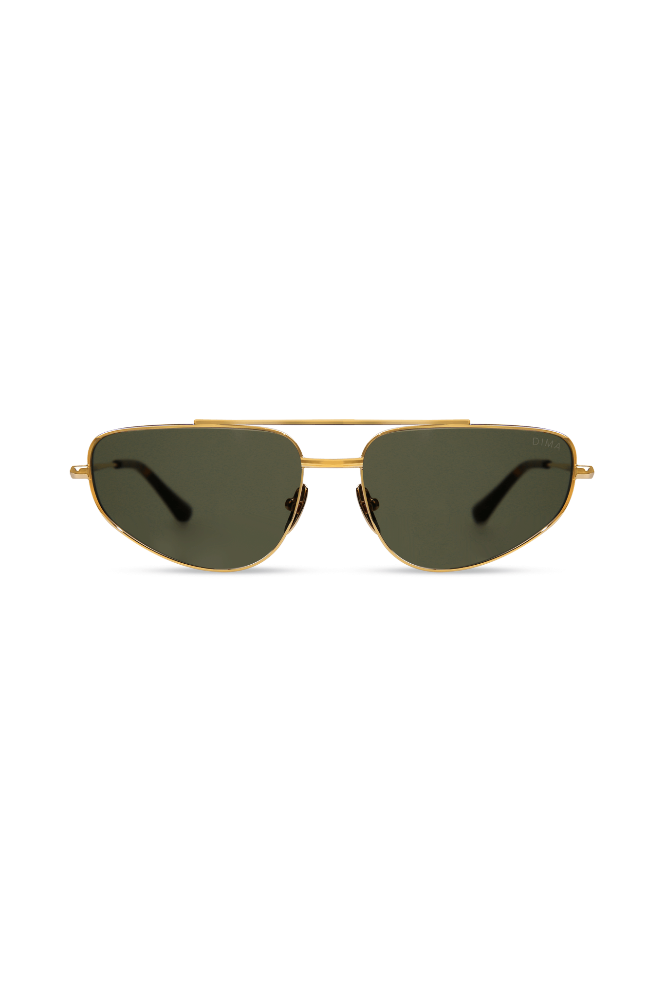 Optra - Gold/Dark Tortoise + Green Lens