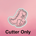 Dinosaur T Rex PYO Stencil - Cookie Cutter Only