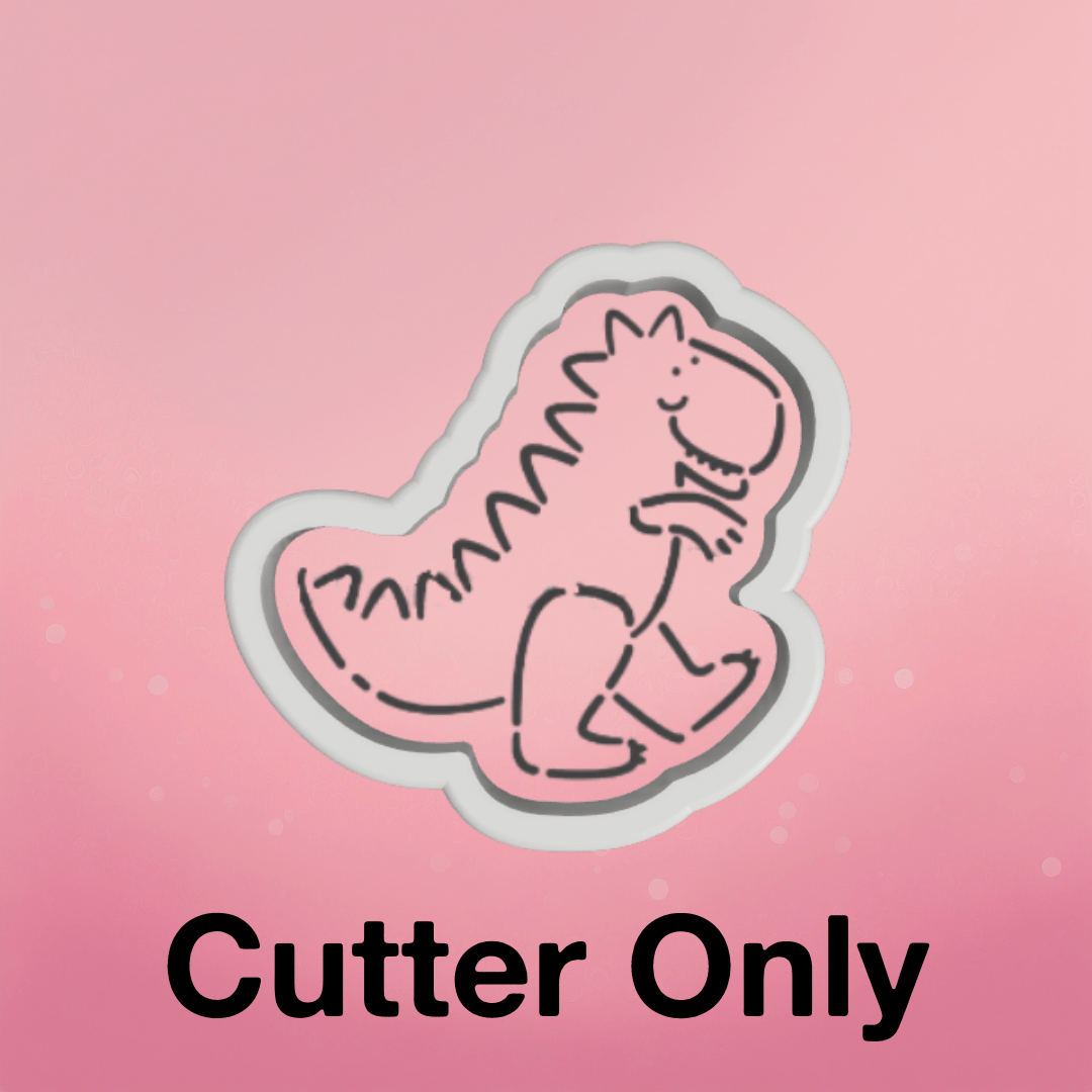 Dinosaur T Rex PYO Stencil - Cookie Cutter Only