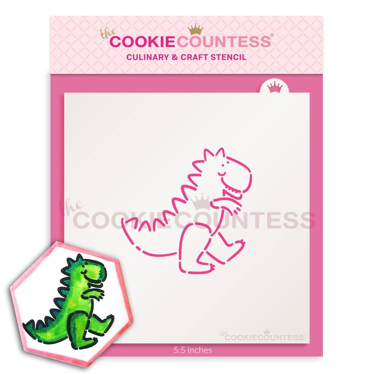 Dinosaur T Rex PYO Stencil - Stencil Only