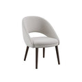 Dome Deco BEND low Dining Chair Giant fabric White