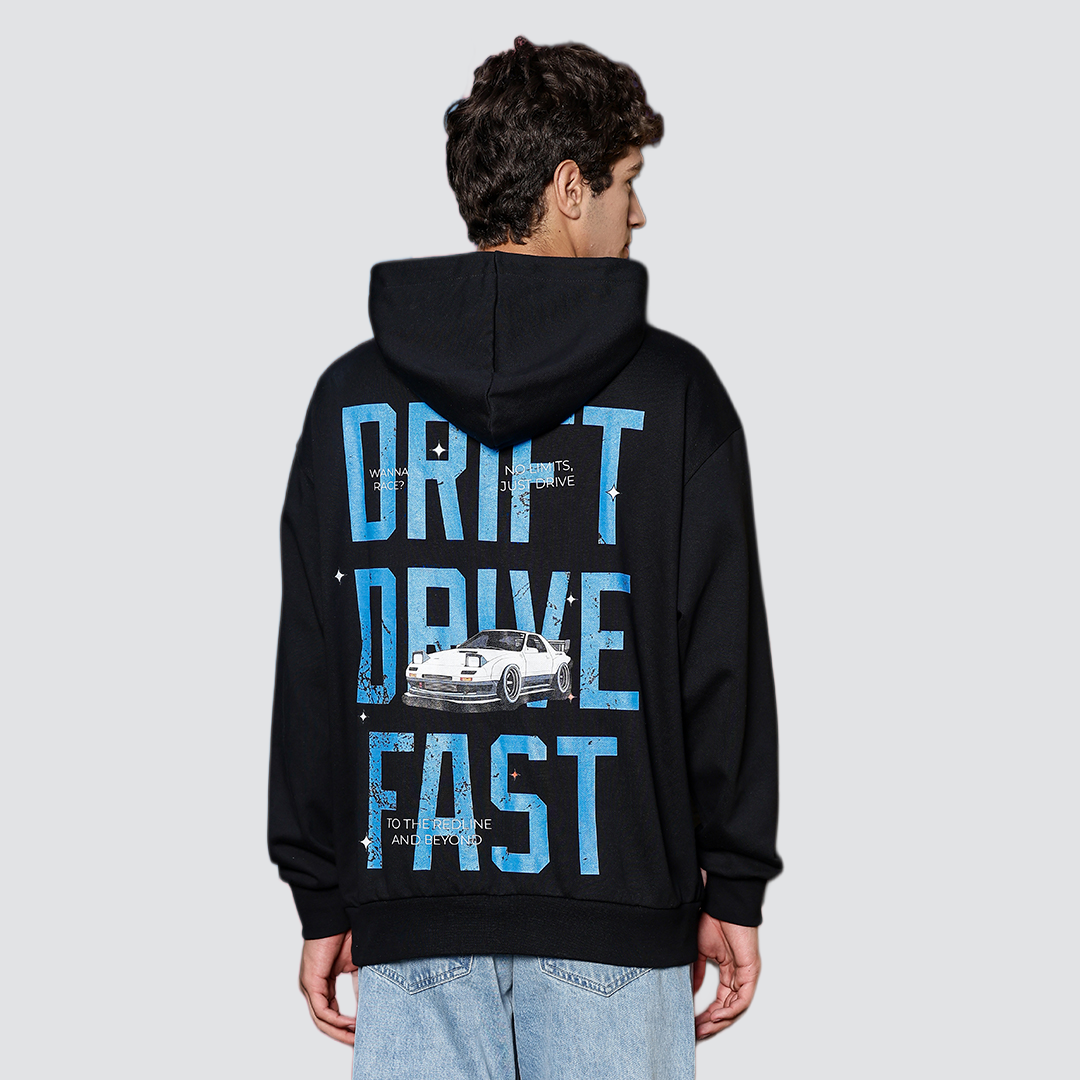 Turbo Drifters Hoodie - Black / 3XL