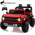 iYofe 24V 2 Seater Ford Bronco Raptor Powered Ride on Car with Remote Control, Bluetooth, Ages 3-8, Red