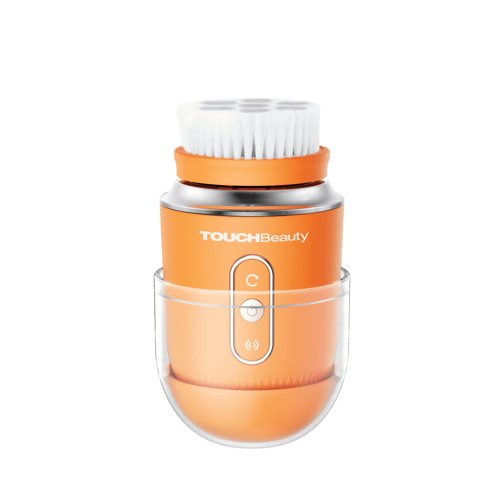 AQUA Dual-Mode Facial Cleansing Brush | Deep Clean & Radiant Skin - Orange