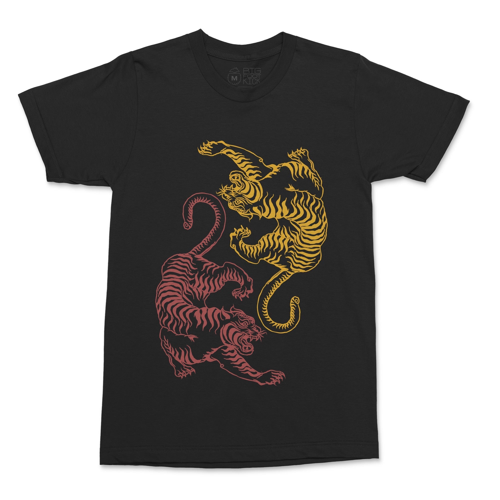 Dueling Tigers Tee - XL / Black
