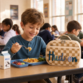 MamaRaya Personalized Kids Lunch Bag Custom Name School Tote