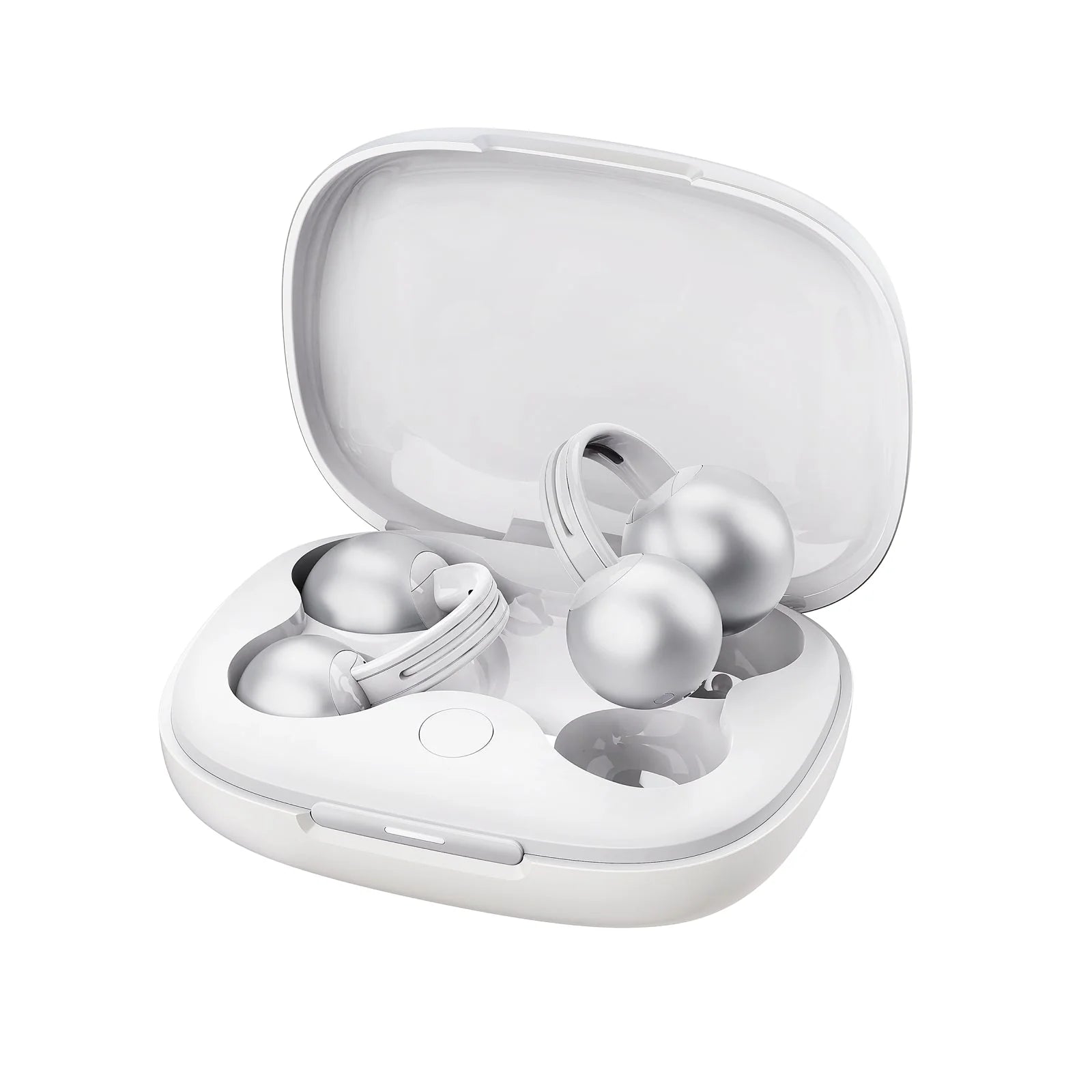 StarClip Open-Ear Earbuds Wireless Sweatproof Pearl Earbuds - Silver