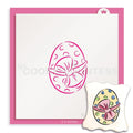 Easter Egg with Bow Stencil - Drawn by Krista