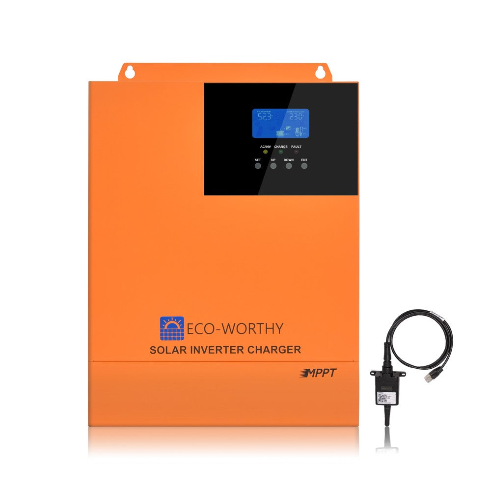 ECO WORTHY Integrated 5000W 48V Pure Sine Wave Inverter with 80A Charge Controller for Off-Grid Systems