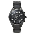 Emporio Armani Ceramica AR1452 Men's Chronograph Watch - 43mm Black Dial Black Ceramic Bracelet