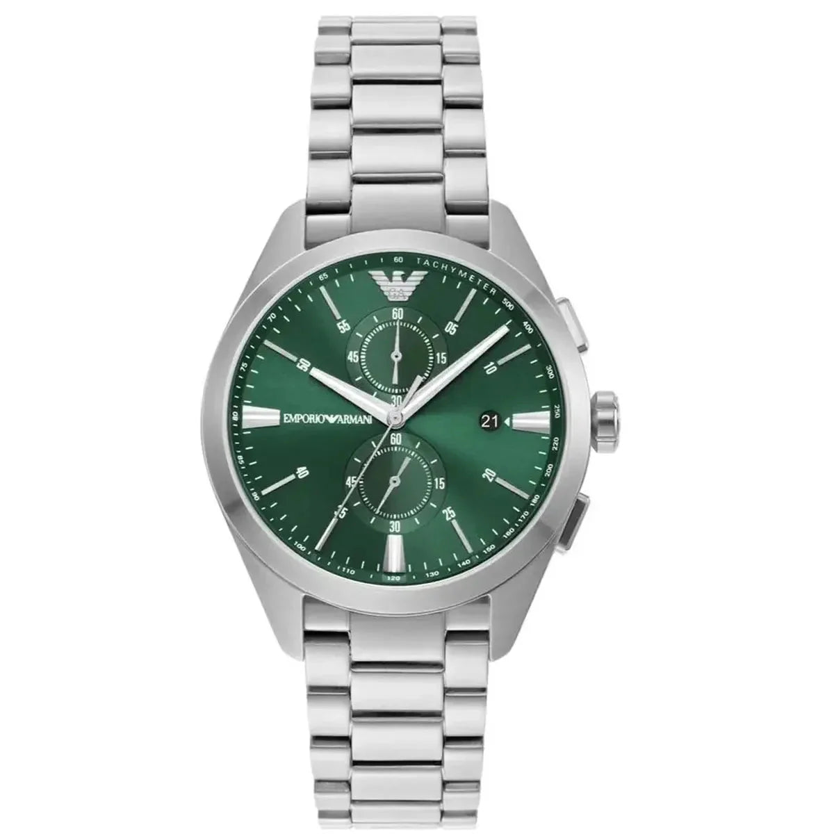 Emporio Armani Claudio AR11480 Men's Chronograph Watch - 43mm Green Dial