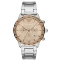 Emporio Armani Claudio AR11352 Men's Chronograph Watch – 43mm Bronze Dial Stainless Steel