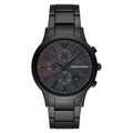 Emporio Armani Renato AR11275 Men's Chronograph Watch – 43mm Black Mother of Pearl Dial Steel Bracelet