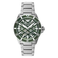 Emporio Armani AR60061 Sea Explorer Meccanico Automatic Men's Watch – 42mm Green Dial Silver Bracelet