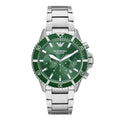 Emporio Armani World Explorer AR11500 Men's Chronograph Watch – 43mm Green Dial