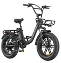 ENGWE L20 BOOST Electric Bike 126KM Torque Sensor Step-Thru E-bike - Black / Standard Battery