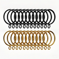Rod Eyelets Rings (Pack of 12) - 1 1/2 inches / Gold
