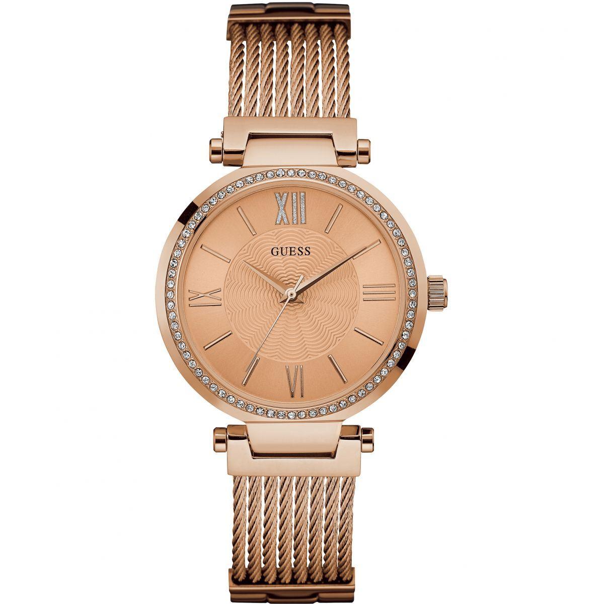 Guess W0638L4 Analog Rose Gold Dial Women's Watch