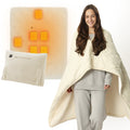 3-in-1 Battery Powered Heated Blanket - Beige / 50"*60" / 3-5 days delivery