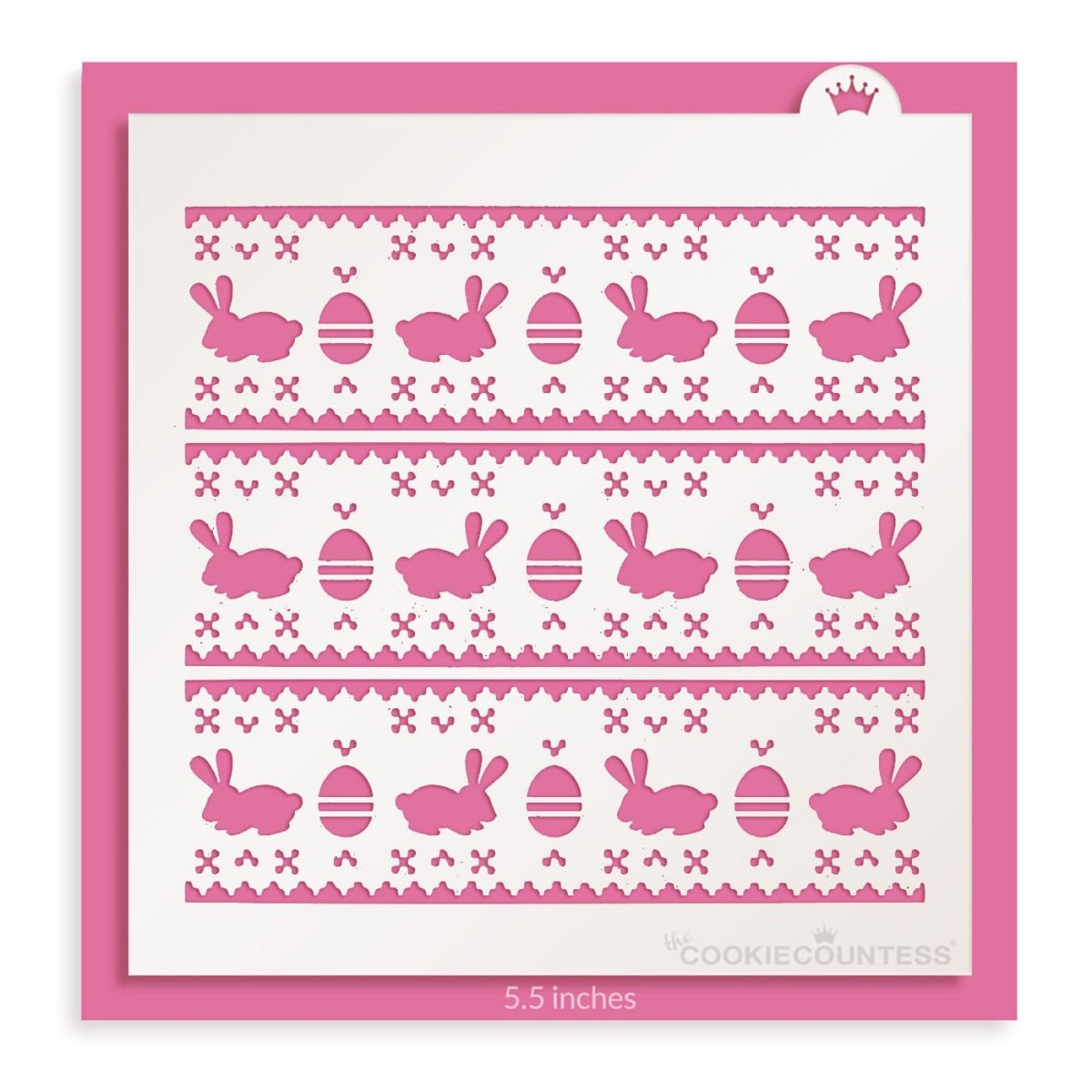 Fair Isle Easter Stencil