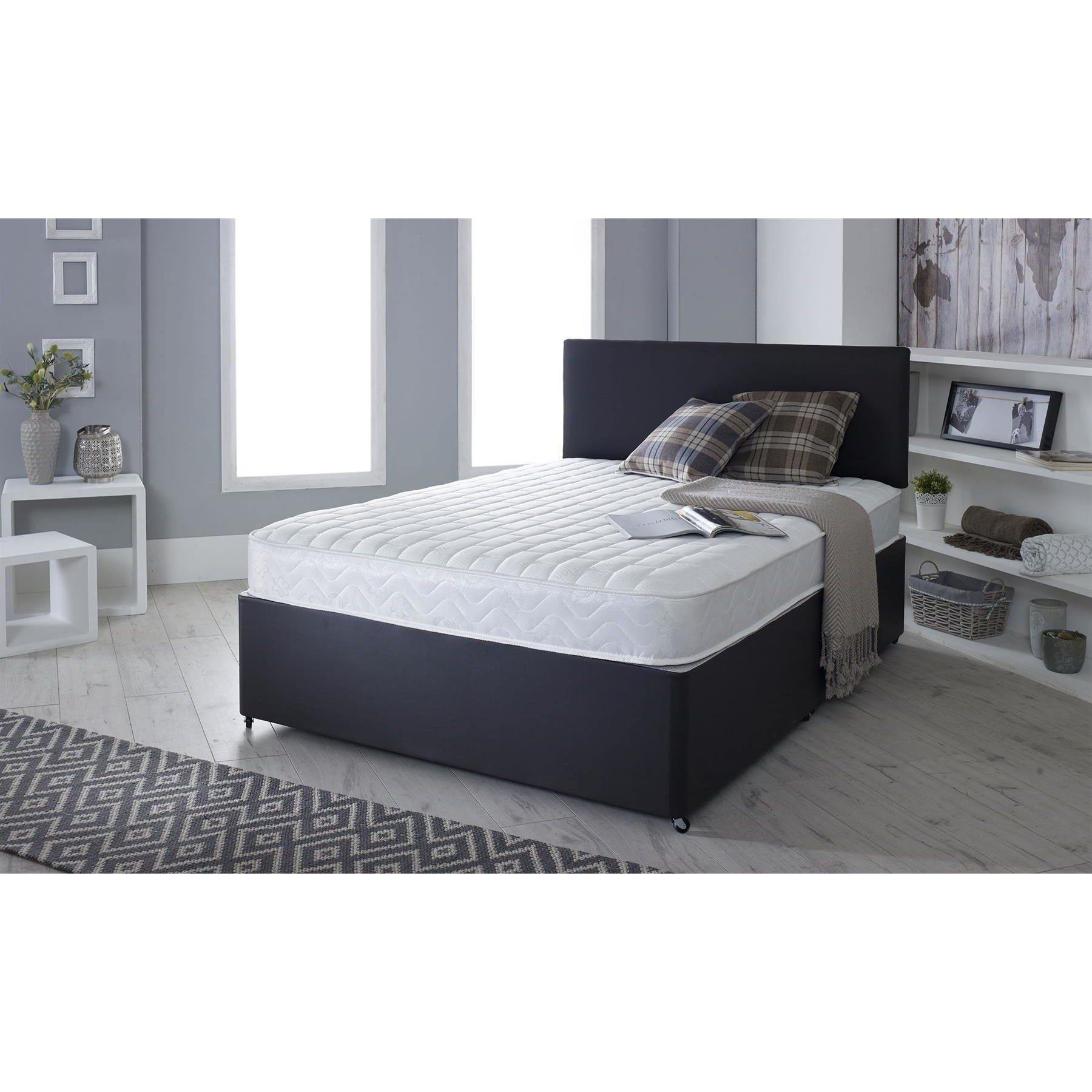 Starlight Beds Micro Quilted Memory Foam Sprung Mattress - 4ft Small Double Mattress (120cm x 190cm)