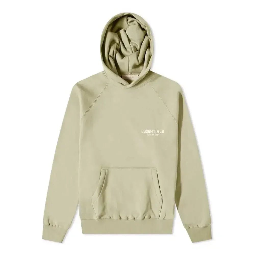 Fear of God Essentials Logo Hoodie Seafoam - L