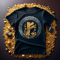 Fehu Rune T-Shirt Unisex Luck Symbol - Default Title