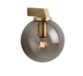CTO Lighting Gaia - Flush - DALI-B Wall Light satin brass with matt opal glass