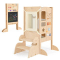Adjustable & Foldable Wooden Learning Tower for Kids