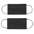 FuturePPE 3 Ply Disposable Face Mask - Surgical Masks - Black on Black / 500 Masks