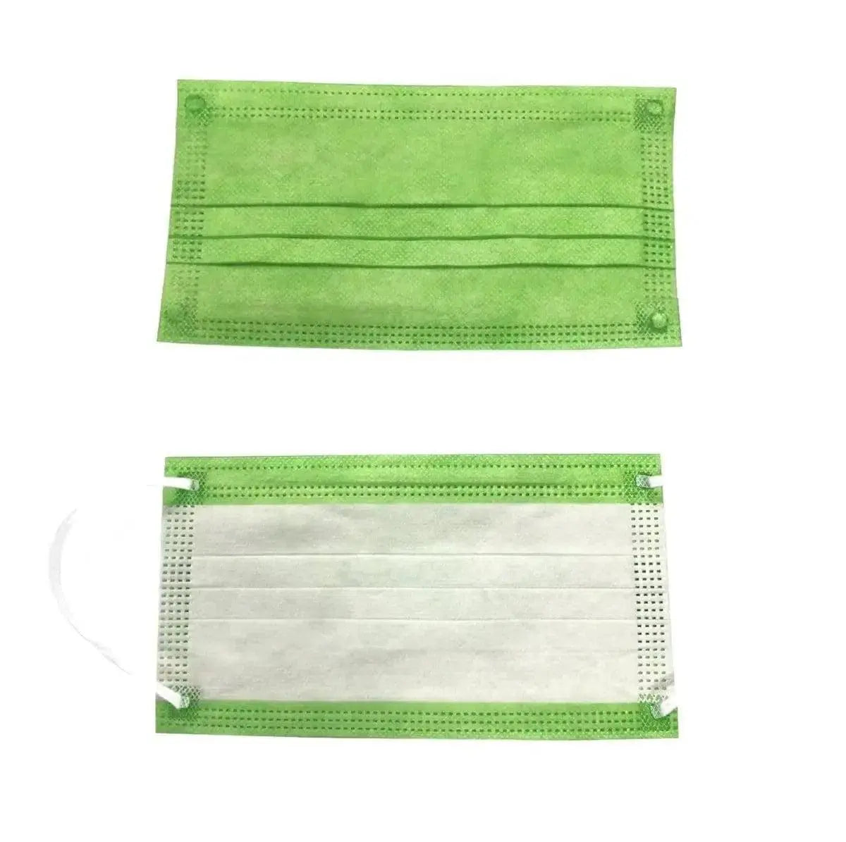 FuturePPE 3 Ply Disposable Face Mask - Surgical Masks - Preppy Green / 100 Masks