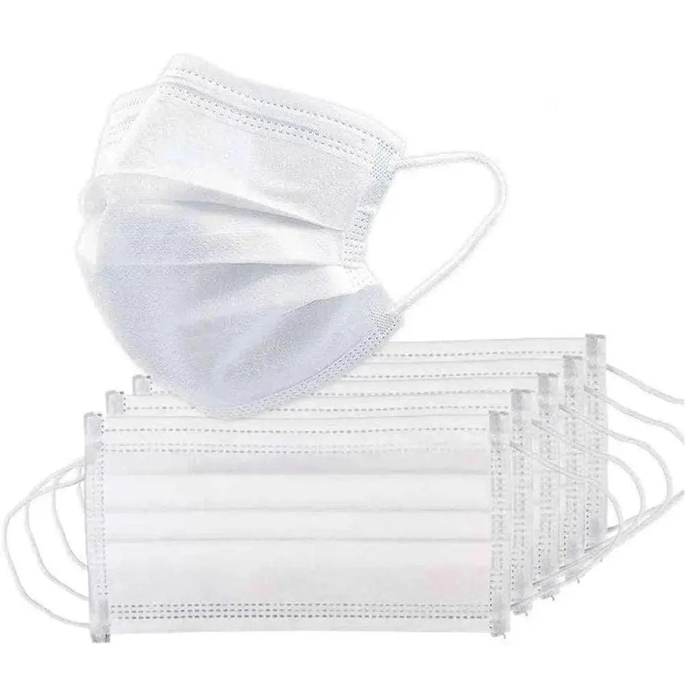 FuturePPE 3 Ply Disposable Face Mask - Surgical Masks - White / 100 Masks